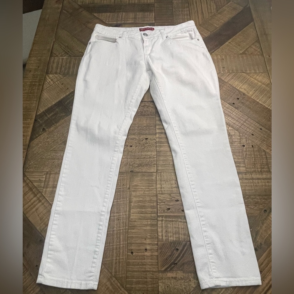 Red Rivet Women's White Straight Leg Jeans